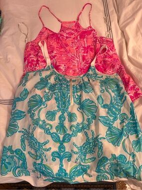 TWO silk Lily Pulitzer tanks-